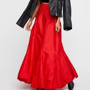 💥NWNT Free People FP One Embroidered Maxi Skirt 2